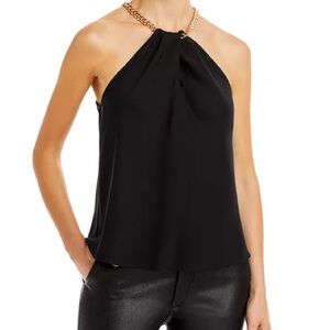 Aqua Chain Halter Top